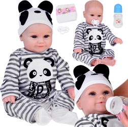 Adorable muñeco blando niño de 45 cm con mono Panda