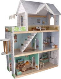 Gran casa de muñecas de madera