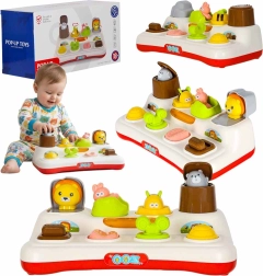 Juego interactivo pop-up de animalitos con luces y sonidos 18m+