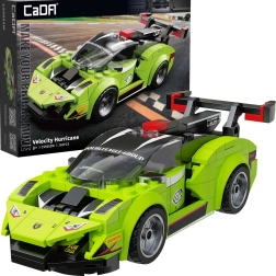 Set de construcción CaDA coche urbano verde Velocity Hurricane de 165 piezas
