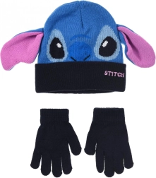 Gorro y guantes infantiles de Lilo y Stitch