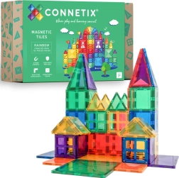 Bloques de construcción magnéticos CONNETIX Rainbow Creative Pack 102 piezas