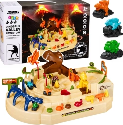 Pista interactiva manual de dinosaurios Dinosaur Track Adventure con 3 vehículos y 8 desafíos
