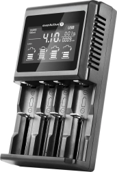 Cargador universal EVERACTIVE UC-4000 para baterías Li-ion y Ni-MH