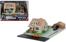 Nanodiorama Fast & Furious de la casa de Toretto con cochecitos