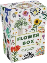 Caja floral con 100 postales de Chronicle Books