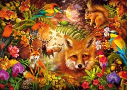 Puzzle Flores, Pelaje y Plumas 1000 piezas