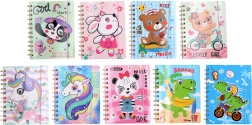 Cuaderno rayado con espiral 13 × 18 cm, 70 páginas