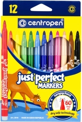 Rotuladores Centropen Just Perfect, set de 12 colores
