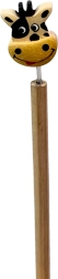 Lápiz de madera con cabeza de vaca