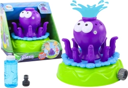 Aspersor de jardín Pulpo con fuente y burbujas Violeta