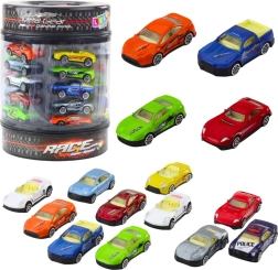 Set de cochecitos metálicos en tubo 1:64 – coches deportivos modernos, 25 uds.