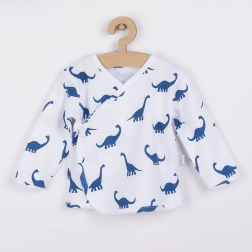 Camisita infantil de algodón Nicol Ivo azul, talla 68 (4–6 meses)