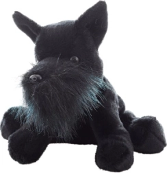 Perro schnauzer de peluche 16 cm