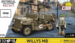 Cobi willys mb – set de construcción de jeep militar 1:35