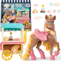 Wild Manes Cherie – carrito de té con accesorios, figura de poni