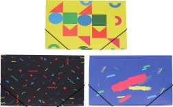 Carpeta con goma elástica 31,4 × 23,5 cm – mix de colores