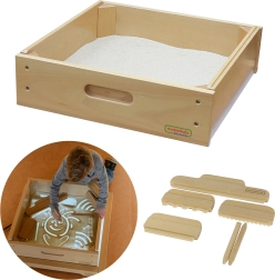 Marco Masterkidz para pintar con arena con accesorios