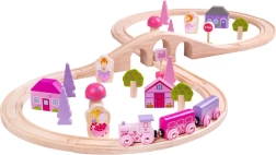 Ferrocarril de madera La Figura de Ocho de las Princesas Bigjigs Rail