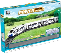 Construcción del mundo de trenes – set de ampliación de 70 piezas con tren motorizado