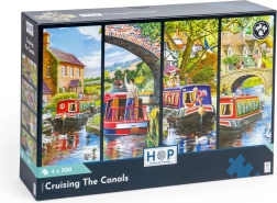 HOP Puzzle Crucero por canales 4x500 piezas