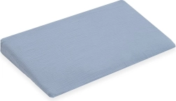 Funda de muselina para almohada infantil en cuña NEW BABY Standard 59×37 cm, azul