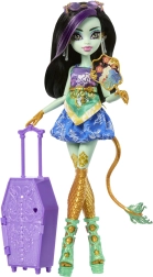 Monster High Secretos escalofriantes Jinafire Long con accesorios de viaje