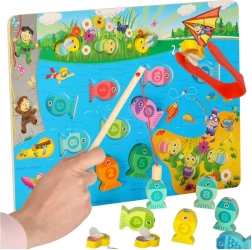 Juego de madera magnético peces y abejitas Montessori 3 en 1