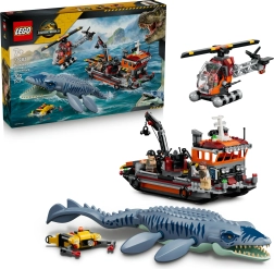 LEGO Jurassic World ataque del mosasaurio al barco
