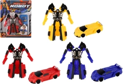 Robot transformable – coche 14 cm, plástico, 3 colores