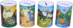 Hucha con motivo de dinosaurios 7 × 10,5 cm
