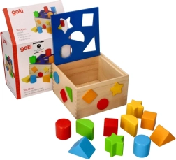 Caja encajable de madera para formas goki