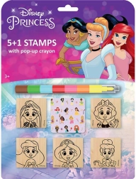 Set de sellos Disney Princesas con crayón