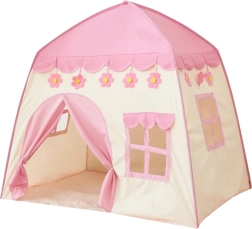 Tienda infantil rosa Woopie con forma de casita XXL con suelo