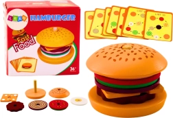 Hamburguesa de madera – set de 8 piezas con 10 tarjetas de recetas