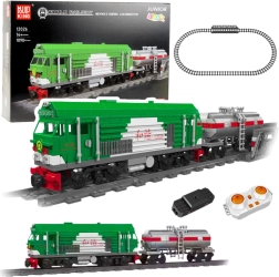 Set de construcción de tren RC con cisterna, 1090 piezas