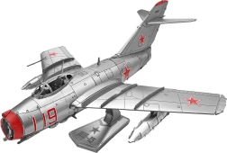 Puzzle 3D metálico METAL EARTH – avión MiG-15