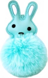Decoración colgante conejito con pompón (12 × 8 cm)