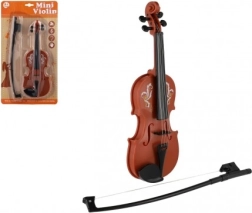 Mini violín de plástico 26 cm con arco para niños