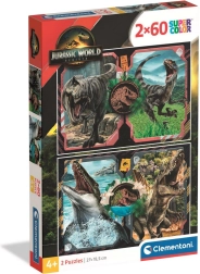 Puzzle Jurassic World 2×60 piezas CLEMENTONI