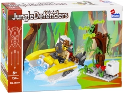 Set de construcción Jungle Defenders – lancha motora de exploración y árbol