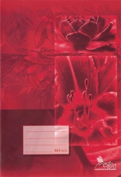 Cuaderno escolar A4 de 60 hojas rayado Eco – flores rojas