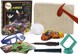 Set arqueológico Excavación de insectos en ámbar