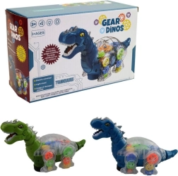 Dinosaurio con luz y música a pilas