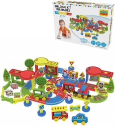 Millaminis ciudad grande baby soft construcción de espuma 82 piezas