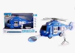 Helicóptero policial a escala 1:16 con sonido, luces y proyector