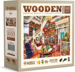 Puzle de madera WOODEN CITY – Soñar en la biblioteca, 1010 piezas