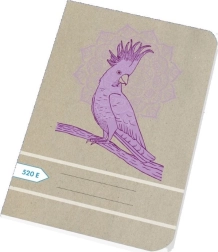 Cuaderno A5 20 hojas liso reciclado – Papírny Brno Papoušek