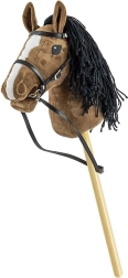 Hobby horse Milly Mally caballito marrón de peluche con palo
