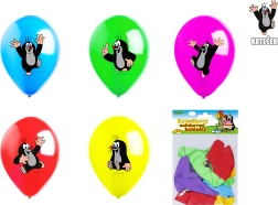 Globos inflables 30 cm Topo – set de 10 uds, 5 diseños